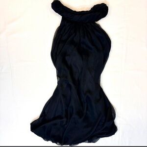 Elegant Black Halter Dress